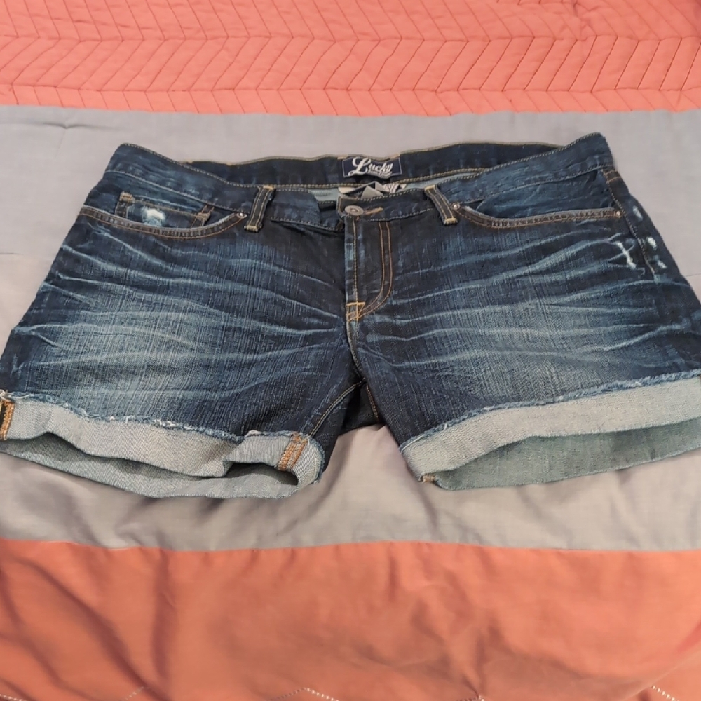 Lucky Brand Dark Wash Jean Shorts